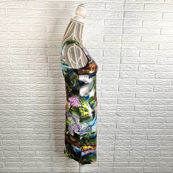 Cocoom Asian Landscape Bodycon Neoprene Dress - Picture 4 of 8